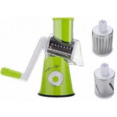 Универсальная механическая овощерезка мультислайсер TableTop Drum Grater 3 насадки (1756374727) Орехов