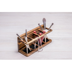 Органайзер подставка для макияжных принадлежностей ecoWalnut 250x87.5x110 мм Миргород