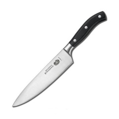 Кухонный кованый нож Victorinox Grand Maitre поварской 20 мм в подарочной коробке Черный (7.7403.20G) Тернополь