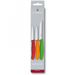 Набор кухонных овощных ножей Victorinox Swiss Classic Paring Set 3 шт Разноцветные (6.7116.32) Черновцы