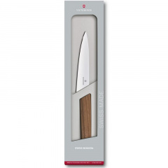 Кухонный универсальный нож Victorinox Swiss Modern Kitchen 15 см Орех (6.9010.15G) Дніпро