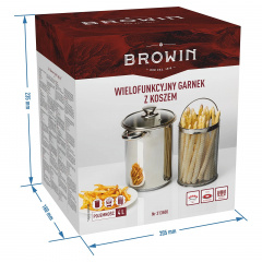 Многофункциональная кастрюля с корзиной Browin 24 см Изюм