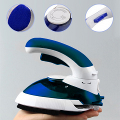 Дорожный мини утюг и отпариватель для одежды 2 в 1 Hot Steamer HT-558B с поворотной ручкой 1000 Вт мини отпариватель Синий Киев