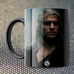 Чашка Fan Girl Ведьмак сериал - The Witcher (15808) 330 мл Черный Надворная