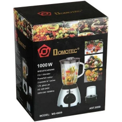 Стационарный блендер для кухни Domotec MS-6610 LED с мощностью 1000 Вт (2091116711) Братське