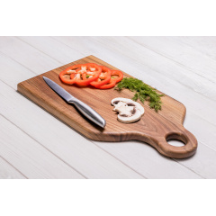 Подставка деревянная для нарезания и разделывания еды ecoWalnut 180x320x18 мм Кропива