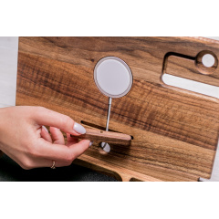 Деревянный органайзер для гаджетов/канцелярских приборов ecoWalnut 300x231x210 мм Червоноград