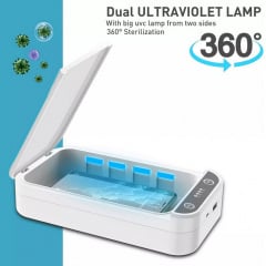 Уф стерилизатор портативный для телефона с функцией ароматерапии UV Portable Phone Sanitizer Белый Кременец