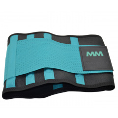 Пояс компрессионный MadMax MFA-277 Slimming belt Black/turquoise M Костопіль