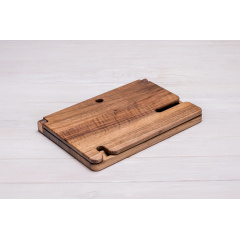 Деревянный органайзер для гаджета ecoWalnut 300x231x210 мм Киев