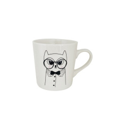 Чашка Limited Edition Mime Cat 250 мл Бело-черный ЦБ-00249409 (SKT000991173) Львів
