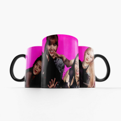 Чашка Fan Girl БлэкПинк розово-черная - Blackpink (19198) 330 мл Жмеринка