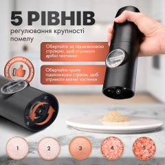 Набор мельниц для соли перца специй SBTR 2 предмета на батарейках (SPM-01) Краматорск