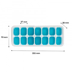 Силиконовая форма для льда cumenss AI-814 Cube 14 Blue Королёво