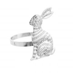 Кольца для сервировки Leeseph Пасхальный Кролик Серебристый 6 шт Кривой Рог