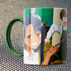 Чашка Fan Girl мишень Не издевайся надо мной Нагаторо! - Don't Toy With Me Miss Nagatoro (15839) 330 мл Зеленый Черкассы