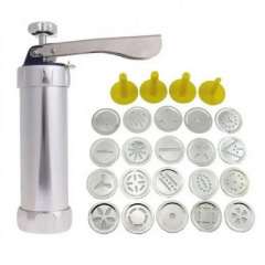 Кондитерский шприц RIAS Biscuits Cookie Press 20 насадок (3_03025) Київ