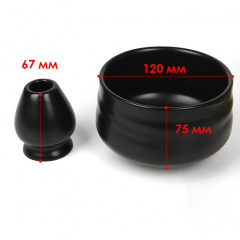 Набор Mavanto для приготовления чая матча 7 предметов Черный (12038-69327) Ромни