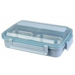 Ланч-бокс Maxtop MP-2302-A для подогрева еды с помощью горячей воды 24х17х3.5см Blue Николаев