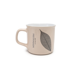Чашка Limited Edition Minimalism 350 мл Бежево-черний ЦБ-00249413 (SKT000991177) Токмак