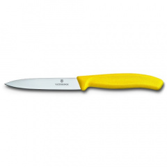 Кухонный нож Victorinox SwissClassic для нарезки 100 мм Желтый (6.7706.L118) Ізюм