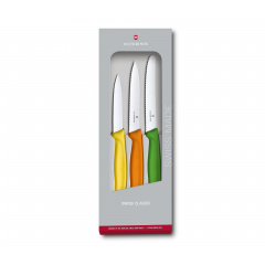 Набор кухонных овощных ножей Victorinox Swiss Classic Paring Set 3 шт Разноцветные (6.7116.31G) Тернополь