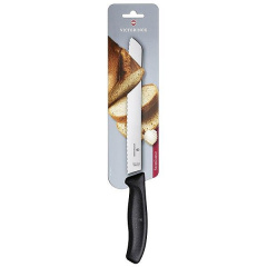 Кухонный нож для хлеба Victorinox Swiss Classic Bread 21 см Черный (6.8633.21B) Одеса