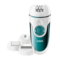 Эпилятор женский аккумуляторный VGR V-700 4в1 Green-White (3_01737) Хмельницький