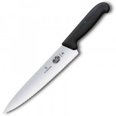 Кухонный разделочный нож Victorinox Fibrox 19 см Черный (5.2033.19) Київ