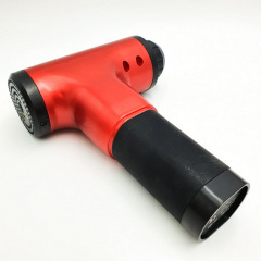 Аккумуляторный массажер для тела 4 насадки Fascial Gun KH-320 Красный (VD201605935) Коростень