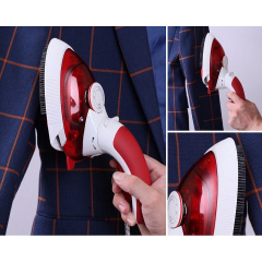 Дорожный мини утюг и отпариватель для одежды 2 в 1 Hot Steamer HT-558B с поворотной ручкой 1000 Вт мини отпариватель Красный Чернігів