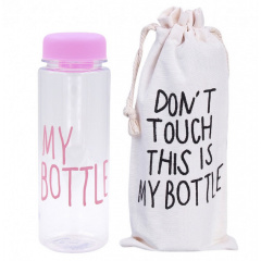 Бутылка для воды My bottle 500 мл + чехол Розовая Васильевка