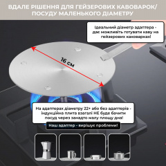 Адаптер (переходник) для индукционной плиты SBTR 16 см Прилуки