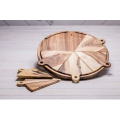 Подставка из двух досточек для сервировки ecoWalnut 400мм Тернополь