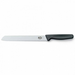 Кухонный нож Victorinox Bread для нарезки хлеба 21 см Черный (5.1633.21B) Гайсин