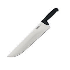 Нож слайсер мясника Sanelli Ambrogio Supra с широким лезвием 36 см Черный (77591) Чернигов