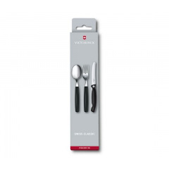 Набор кухонний из 3-х предметов "Victorinox" SwissClassic Table Set с черными ручками в жестком пластиковом чехле (6.7192.F3) Дрогобыч
