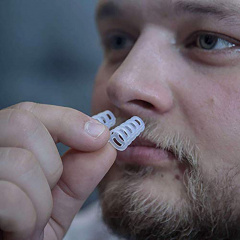 Антихрап клипса от храпа в нос - носовой расширитель от храпа - набор из 8 шт (цилиндр + спираль) в футляре Володарськ-Волинський