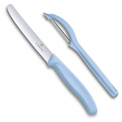 Набор из ножа и овощечистки Victorinox Swiss Classic Paring Set Светло голубой (6.7116.21L22) Полтава