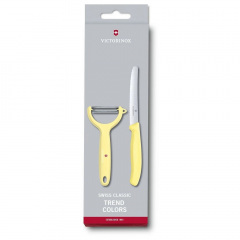 Набор из ножа и овощечистки Victorinox Swiss Classic Paring Set Светло желтый (6.7116.23L82) Днепр