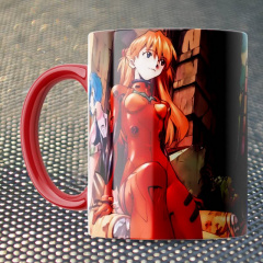 Чашка Fan Girl битва Евангелион - Evangelion (15759) 330 мл Красный Кам'янське