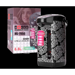 Термопот металлический 6,8 л Haeger HG-7906 черный 800W (HG-7906_1091) Ворожба