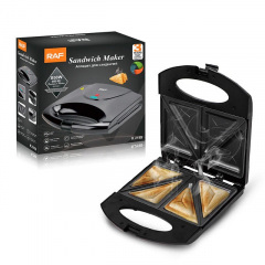 Сендвичница-Бутербродница электрическая RAF R.215S 850W Black Гуляйполе