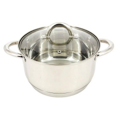 Кастрюля с крышкой A-PLUS 2159 4.7 л Стальной Київ