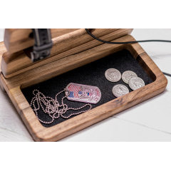 Настольный органайзер на рабочий стол для смартфона/планшета ecoWalnut 210x170x170 мм Кропивницький