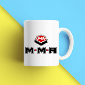 Кружка чашка белая с принтом "MMA Mi" Кавун
