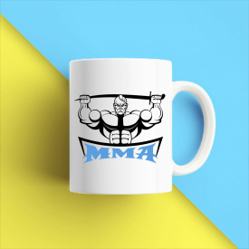 Кружка чашка белая с принтом "Козак ММА" Кавун