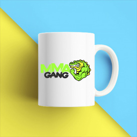 Кружка чашка белая с принтом "MMA Gang Крокодил" Кавун