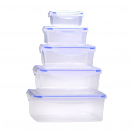 Набор пищевых контейнеров Kamille Прозрачный 5 шт КМ20003