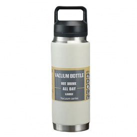 Термос вакуумный RIAS Vacuum Bottle 987A из нержавеющей стали 600 мл White (3_04638)